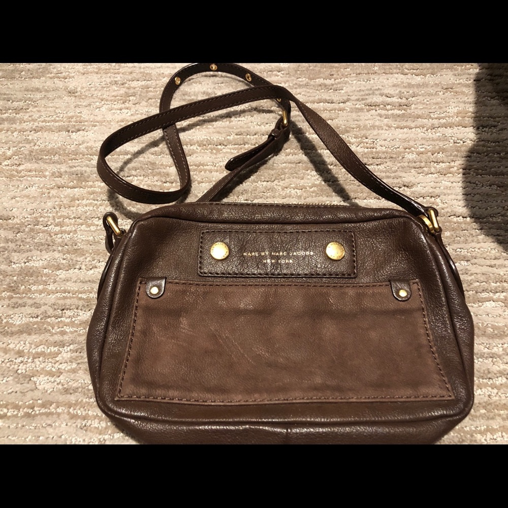 Marc By Marc Jacobs Brown Suede Crossbody Bag